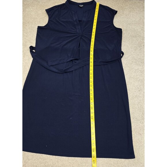 NWT Jones New York Belted Sleeveless Stretch Dress Size 12 V-Neck Career Office - Picture 8 of 8